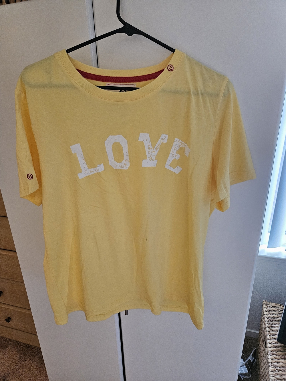 Just Madison Yellow 'LOVE' Short Sleeve Tee